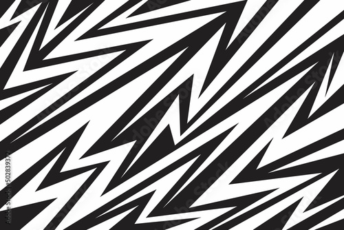 Abstract background with various sharp, zigzag and arrow pattern