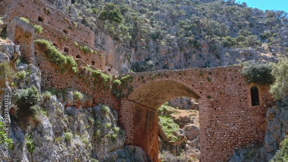 Crete Greece archeology and history. Katholiko Monastery antique ruins Crete Greece archeology and history. Katholiko Monastery antique ruins