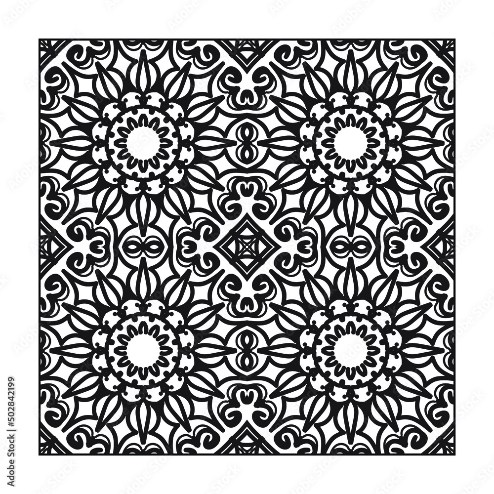 Mandala seamless pattern floral ornament Mandala seamless pattern floral ornament
