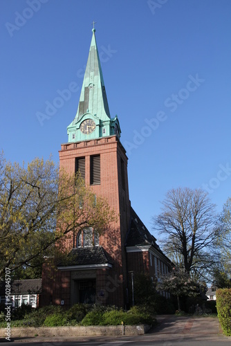  in may, evangelic-lutheran Groß Flottbek church photo