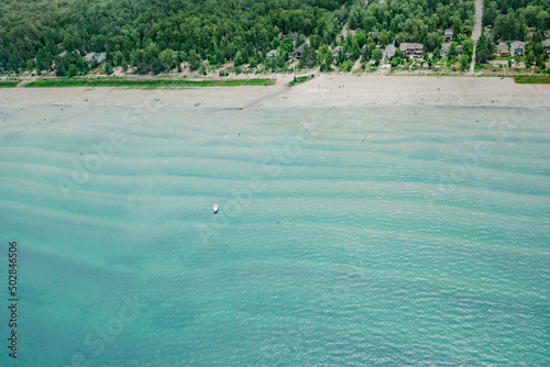 Wasaga beach with trees