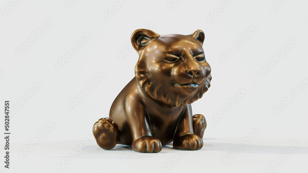 little tiger ceramic toy