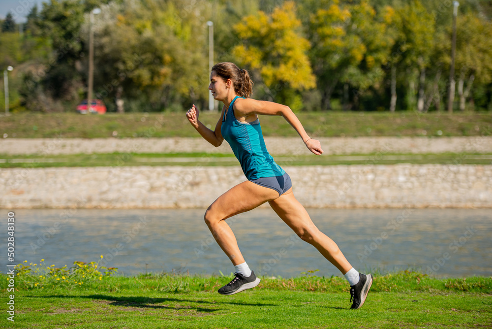 High speed running on a sunny day High speed running on a sunny day