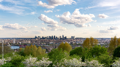 Valokuva Paris, vue de la Butte d'Orgemont à Argenteuil, Val d'Oise.