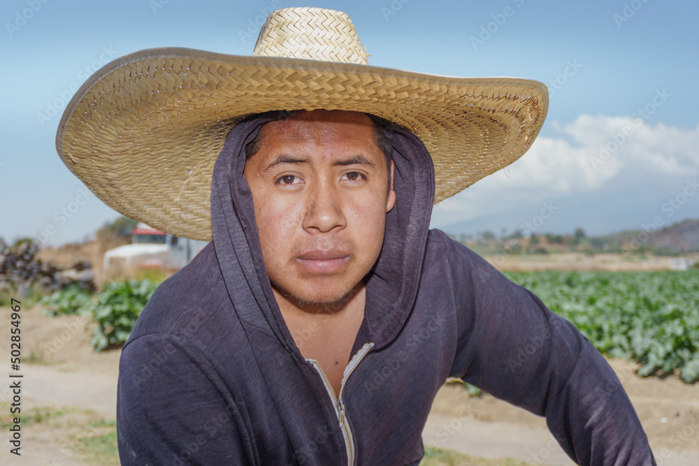 Portrait of smiled farm worker