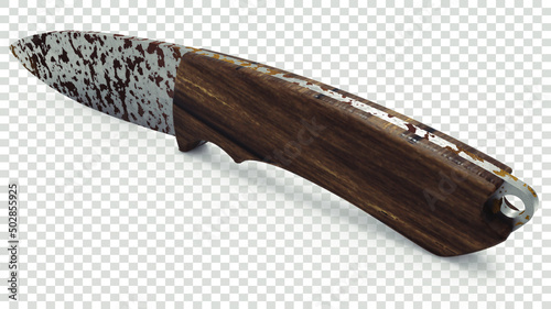 3D knife render png