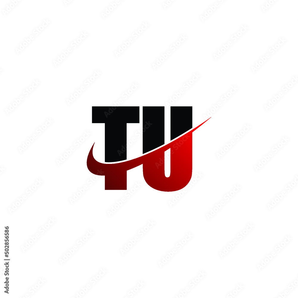 Letter TU simple logo design vector Letter TU simple logo design vector