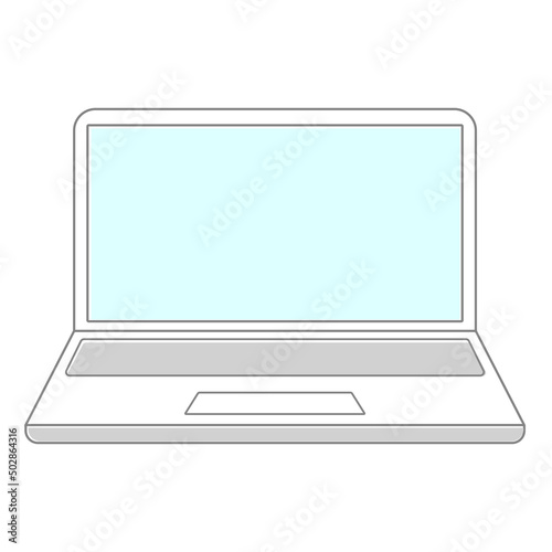 ノートPC　デジタル　イラスト素材