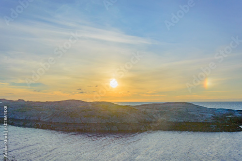  sunset above the Atlantic coast in Norway