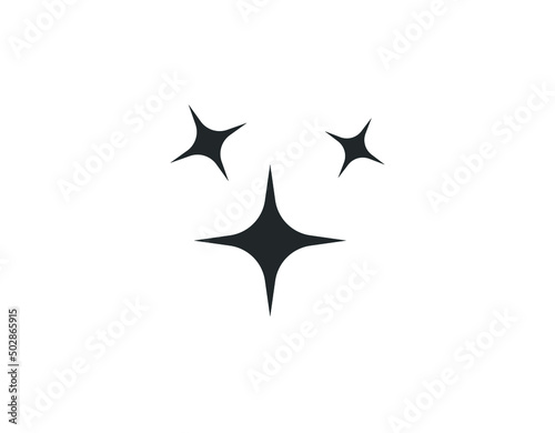 Shine icon design isolated on white background