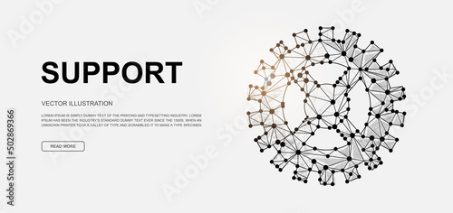 Gear 3d low poly symbol for landing page template. Technology design illustration. Polygonal Industry illustration for homepage design, adv page.