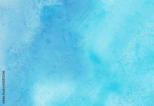 Abstract blue watercolor paint background. Vector illustration