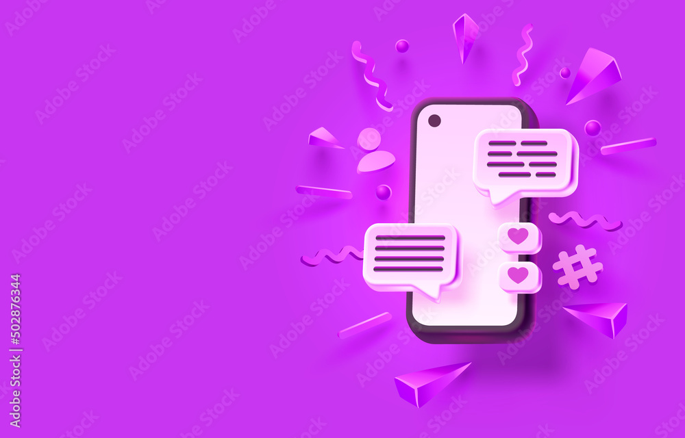 Mobile email message, chat internet, web site banner design. Vector Mobile email message, chat internet, web site banner design. Vector