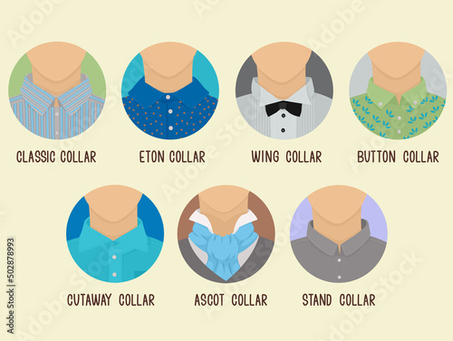 Mens Fashion Collar Types I...