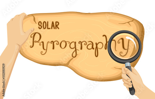 Hands Solar Pyrography Wood...