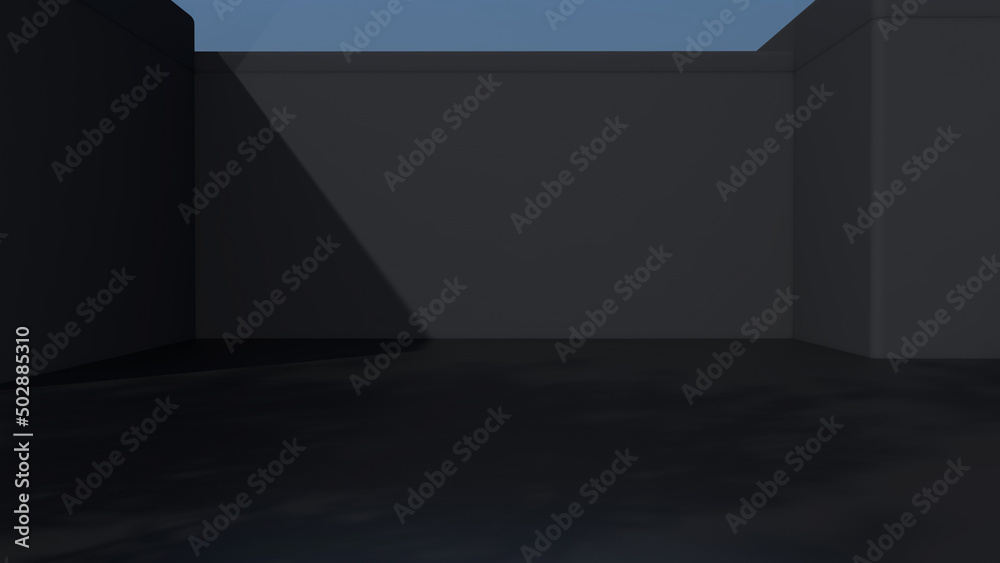 Empty room with Wall Background. 3D illustration, 3D rendering
Empty room with Wall Background. 3D illustration, 3D rendering