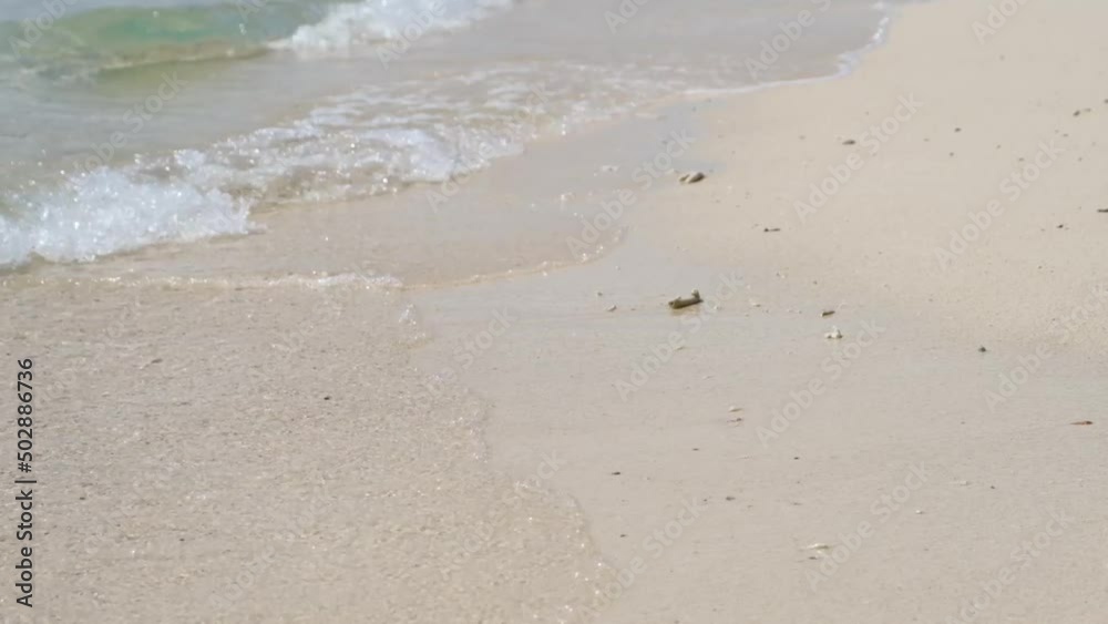 High angle view of the sea and sandy beach on the island, beautiful blue water. High angle view of the sea and sandy beach on the island, beautiful blue water.