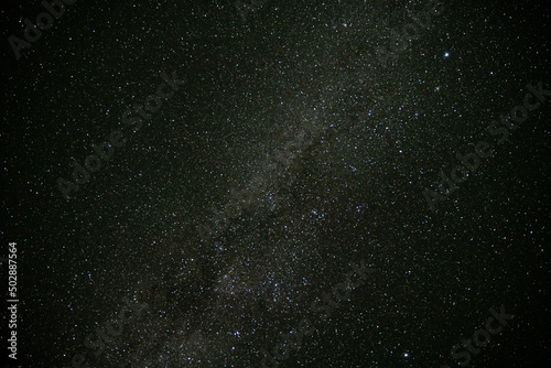 Fototapeta Naklejka Na Ścianę i Meble -  Horizontal shot of starry night sky in Chile