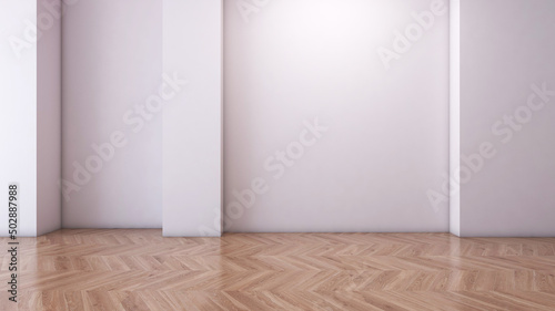 Empty room with Wall Background. 3D illustration  3D rendering  