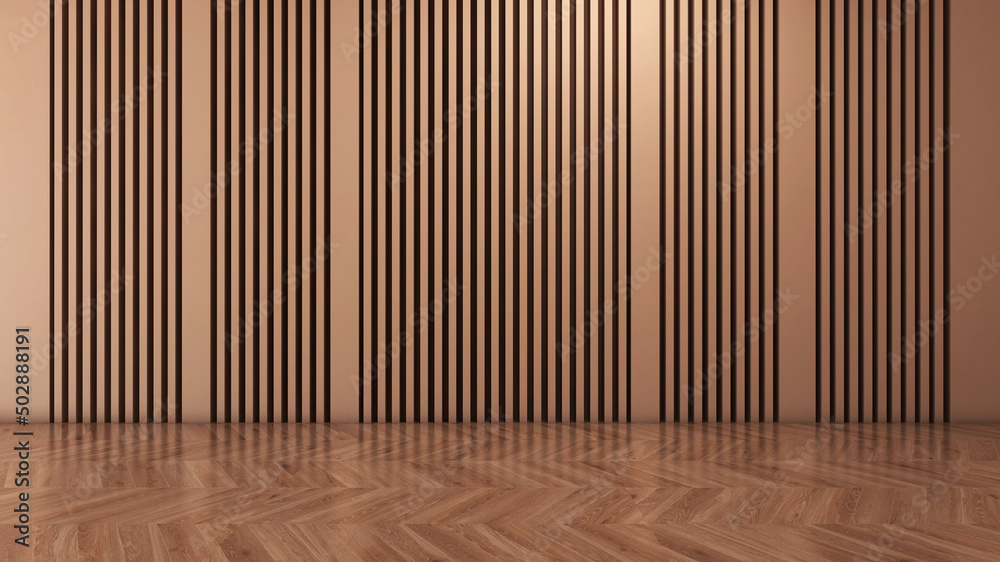 Empty room with Wall Background. 3D illustration, 3D rendering	
