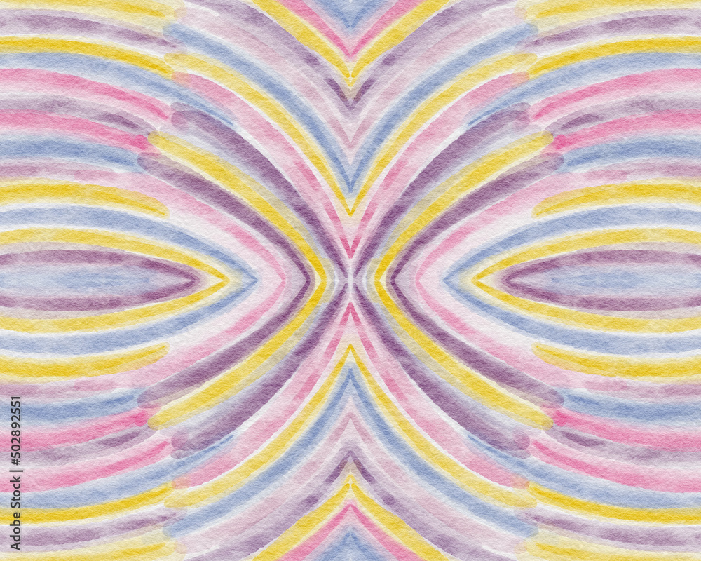 Fototapeta abstract texture with digital watercolor of purple and yellow colors