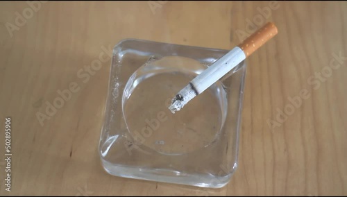 Cigaret burning and time lapse 