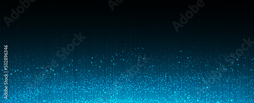 Quantum processing. Deep learning artificial intelligence. Future new technology  for business or science presentation