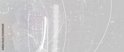 Quantum processing. Deep learning artificial intelligence. Future new technology  for business or science presentation
