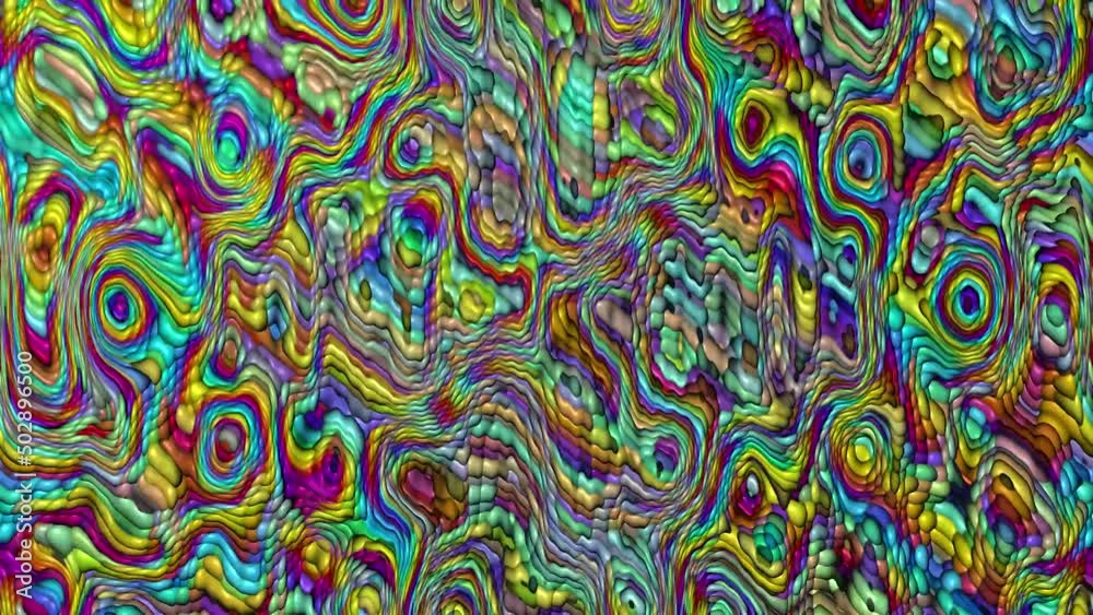Abstract liquid background with multicolored lines