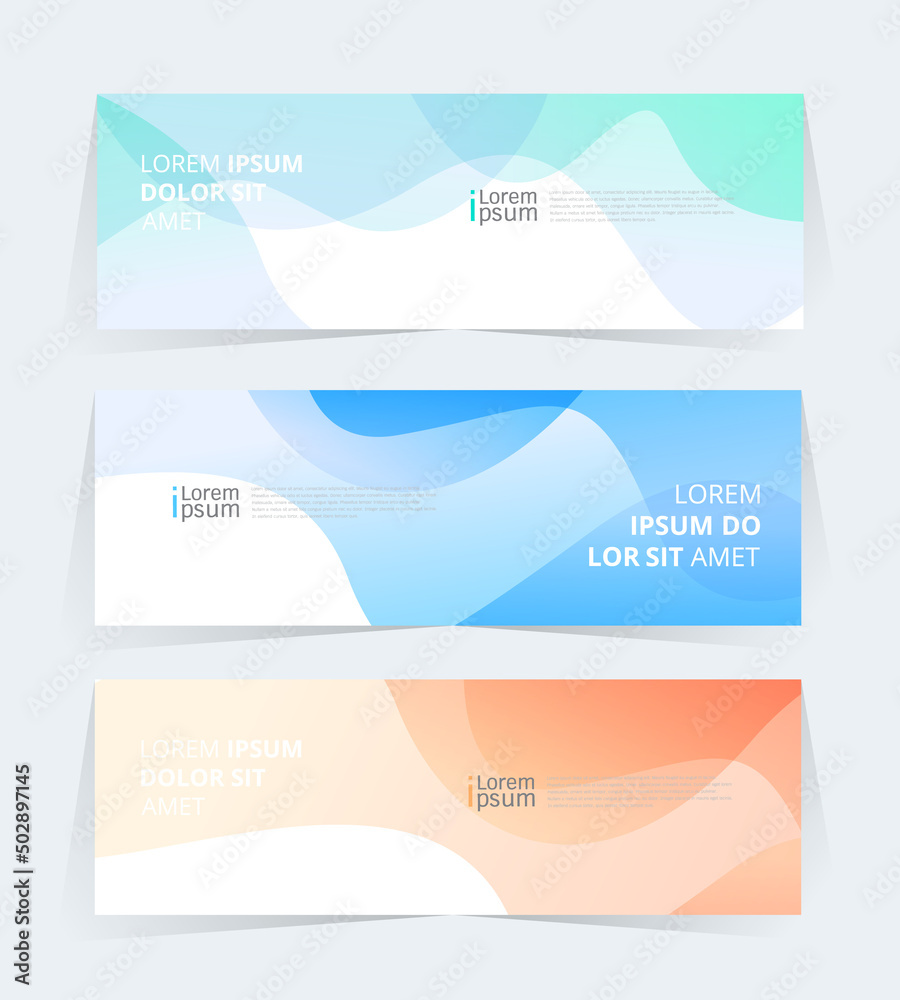 Fototapeta premium Geometric banner design with Vector presentation template.