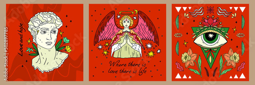 A large set of vintage, retro hand-drawn banners in vintage style, vector. Great for printing, fabric