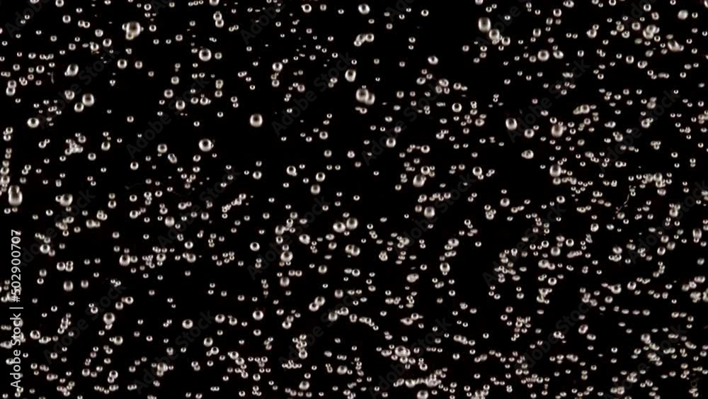 Slow Motion Shot of Moving Air Bubbles Isolated on Black Background . High quality 4k footage Slow Motion Shot of Moving Air Bubbles Isolated on Black Background . High quality 4k footage