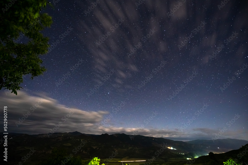 Fototapeta premium Night Sky Picture Beautiful digital image of stars