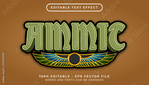 ammit 3d text effect and editable text effect photo