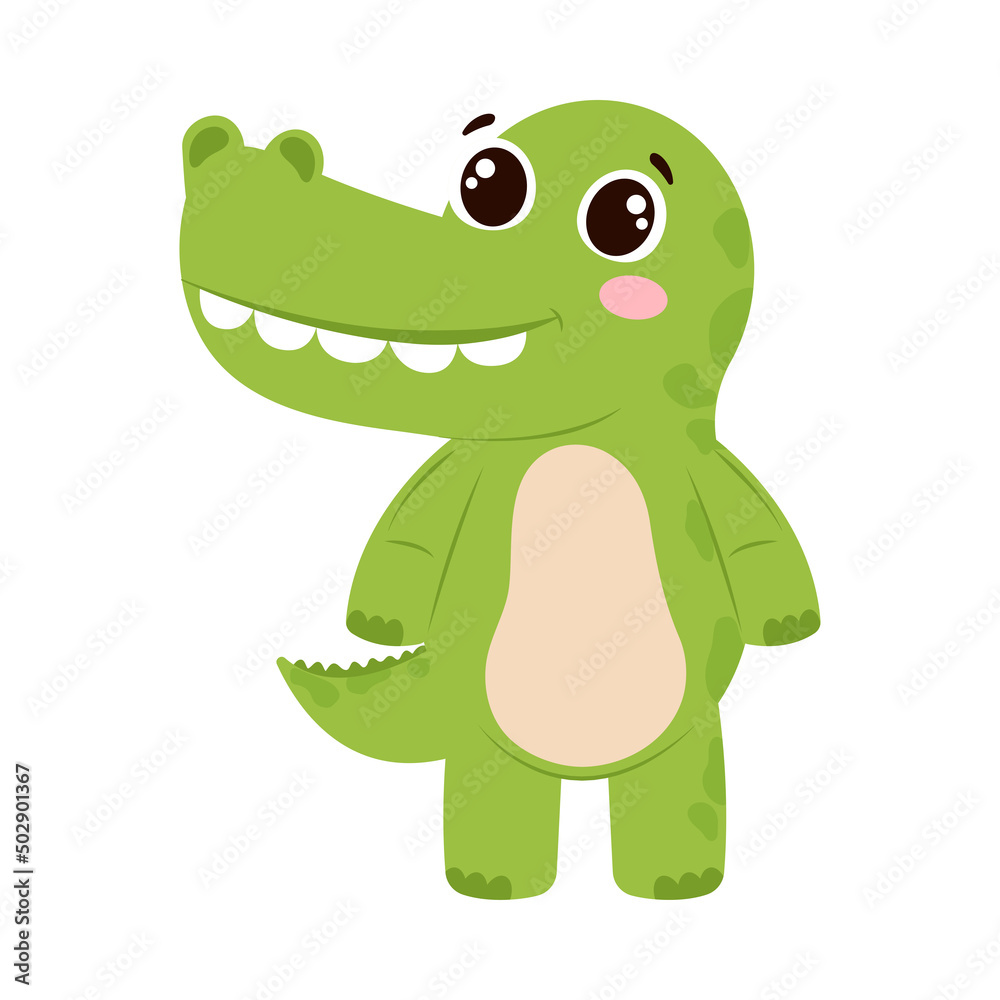 Fototapeta premium cute crocodile icon