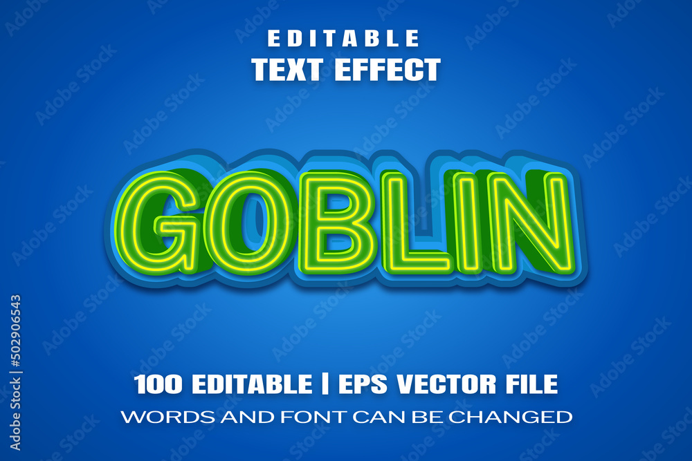 text effects Goblin