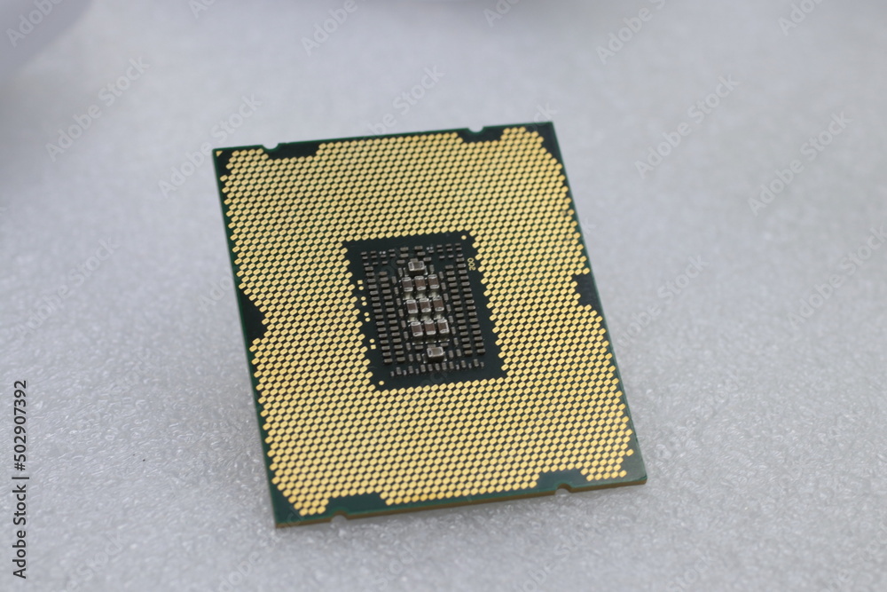 desktop computer processor, new generation cpu close-up desktop computer processor, new generation cpu close-up