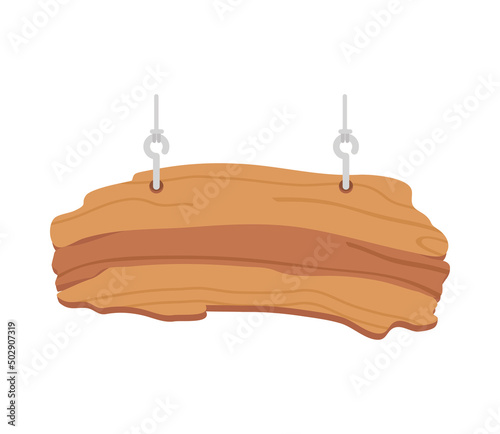 hanging blank wooden board