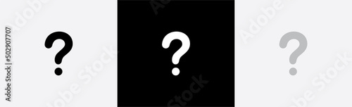 Question mark icon. Question mark sign symbol, vector illustration
