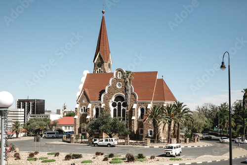 Christuskirche im Kreisverkehr in Windhoek