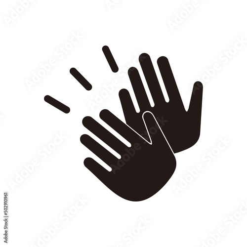 clapping hand icon vector illustration symbol