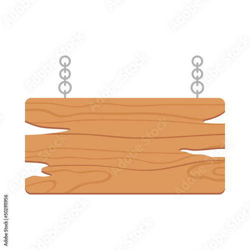 wooden board flat icon