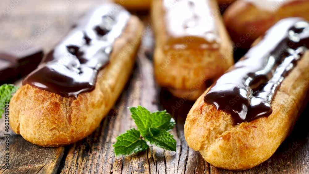 custom made wallpaper toronto digitaltraditional French pastry- chocolate and coffee eclair