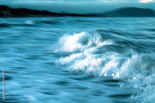 waves on the beach,sea, water, wave, ocean,nature,coast, landscape, blue, outdoors, splash,motion, © Daniele