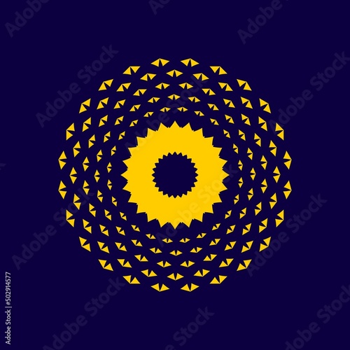 Single element Particle star abstract, suitable for ornament design, logo, decorative, mandala, pattern, sunflake, ribbon, etc.