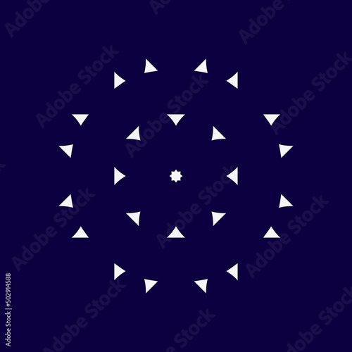 Single element Particle star abstract, suitable for ornament design, logo, decorative, mandala, pattern, sunflake, ribbon, etc.