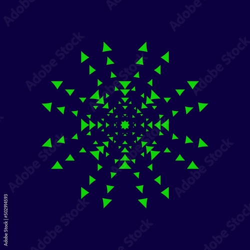 Single element Particle star abstract, suitable for ornament design, logo, decorative, mandala, pattern, sunflake, ribbon, etc.