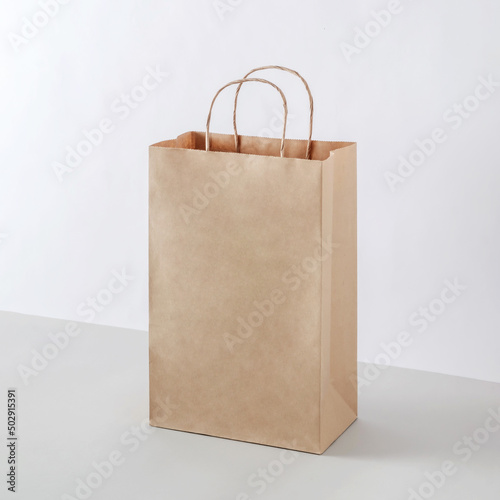 Cardboard package as a mockup for a business selling a purchase