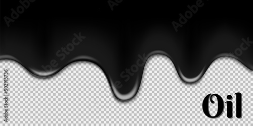 Oil spill vector illustration realistic eps10 black