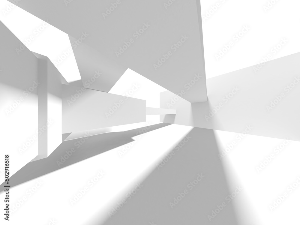 White Modern Background. Abstract Building Concept White Modern Background. Abstract Building Concept